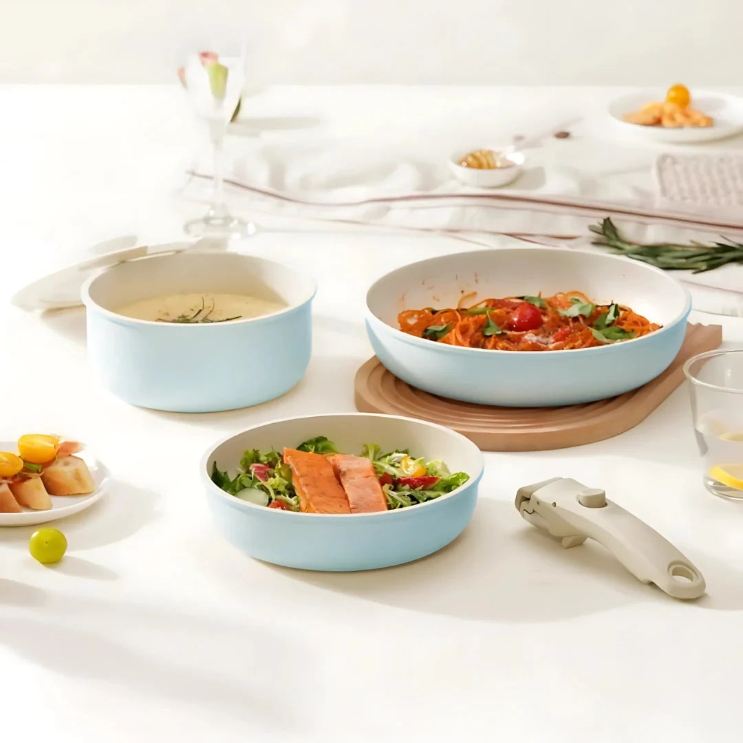 Pratinea™ Cookware Set - Sky Blue