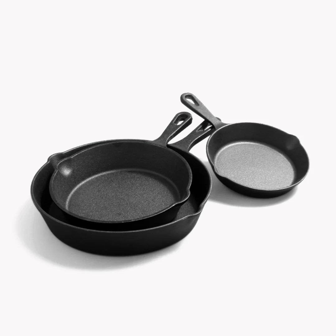 Pratinea™ Cast Iron Skillet Set (3 Pieces)