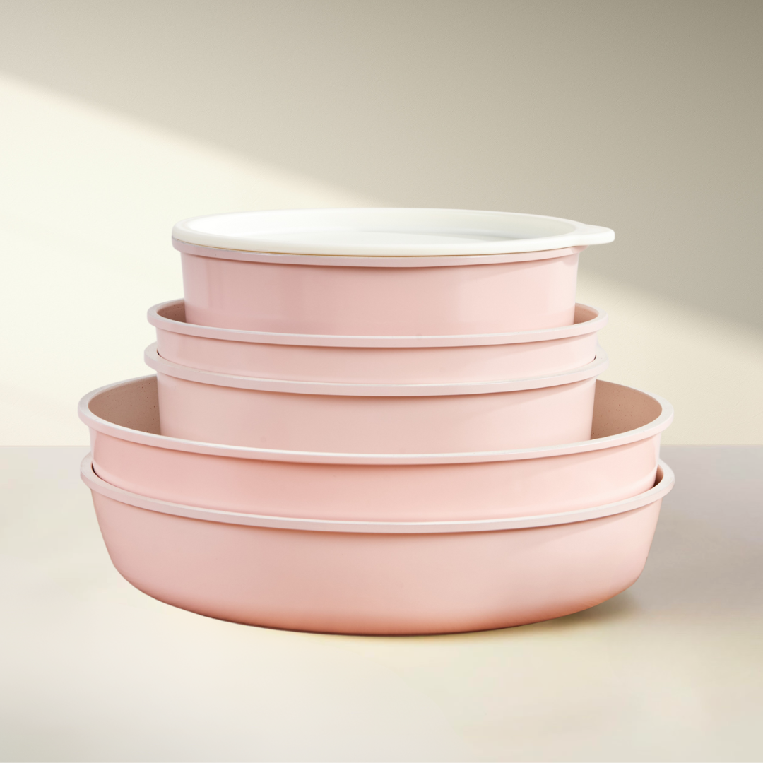 Pratinea™ Cookware Set - Blush Pink