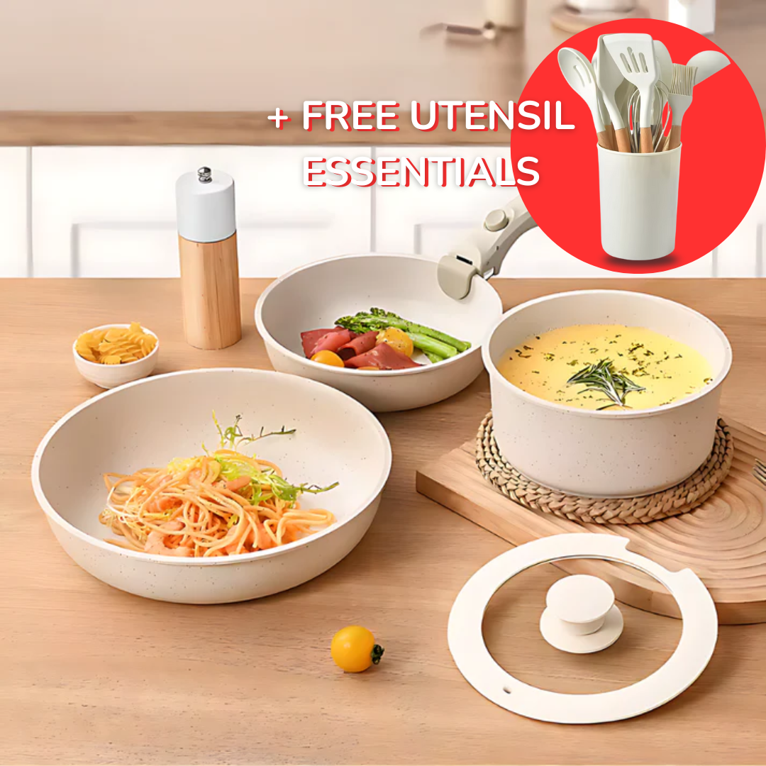 (Free Utensil Essentials) Pratinea™ Cookware Set