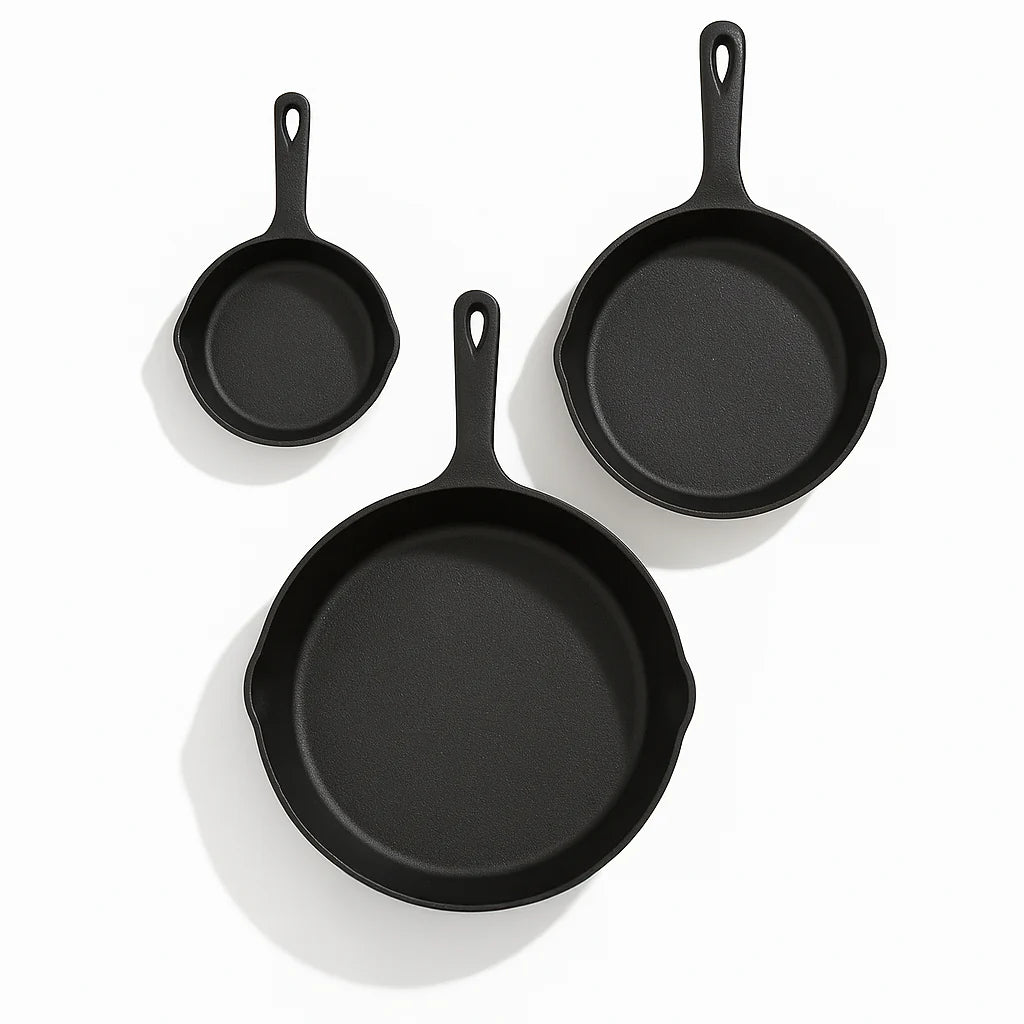 Pratinea™ Cast Iron Skillet Set (3 Pieces)